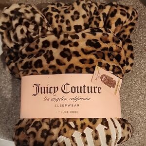 Juicy Couture Animal Print Plush Robe